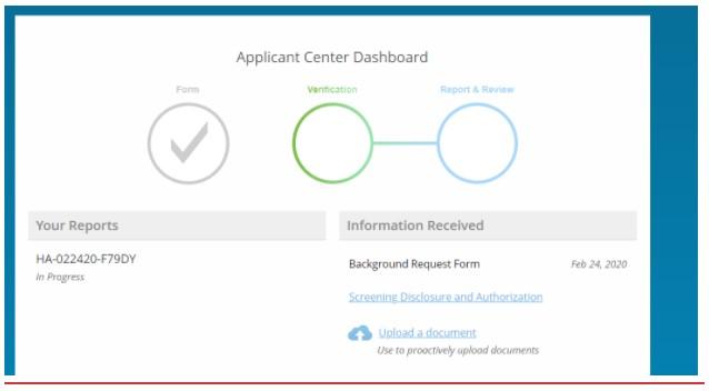 How to Check on the Status of your Background Report | Articles ...